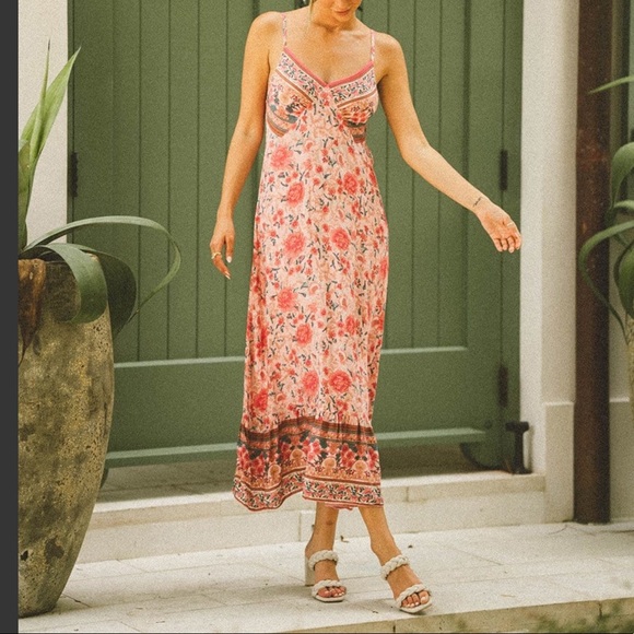 Clad & Cloth Dresses & Skirts - FLORAL MIDI DRESS